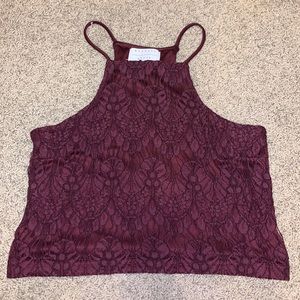 NWOT!! Kendall + Kylie burgundy tank